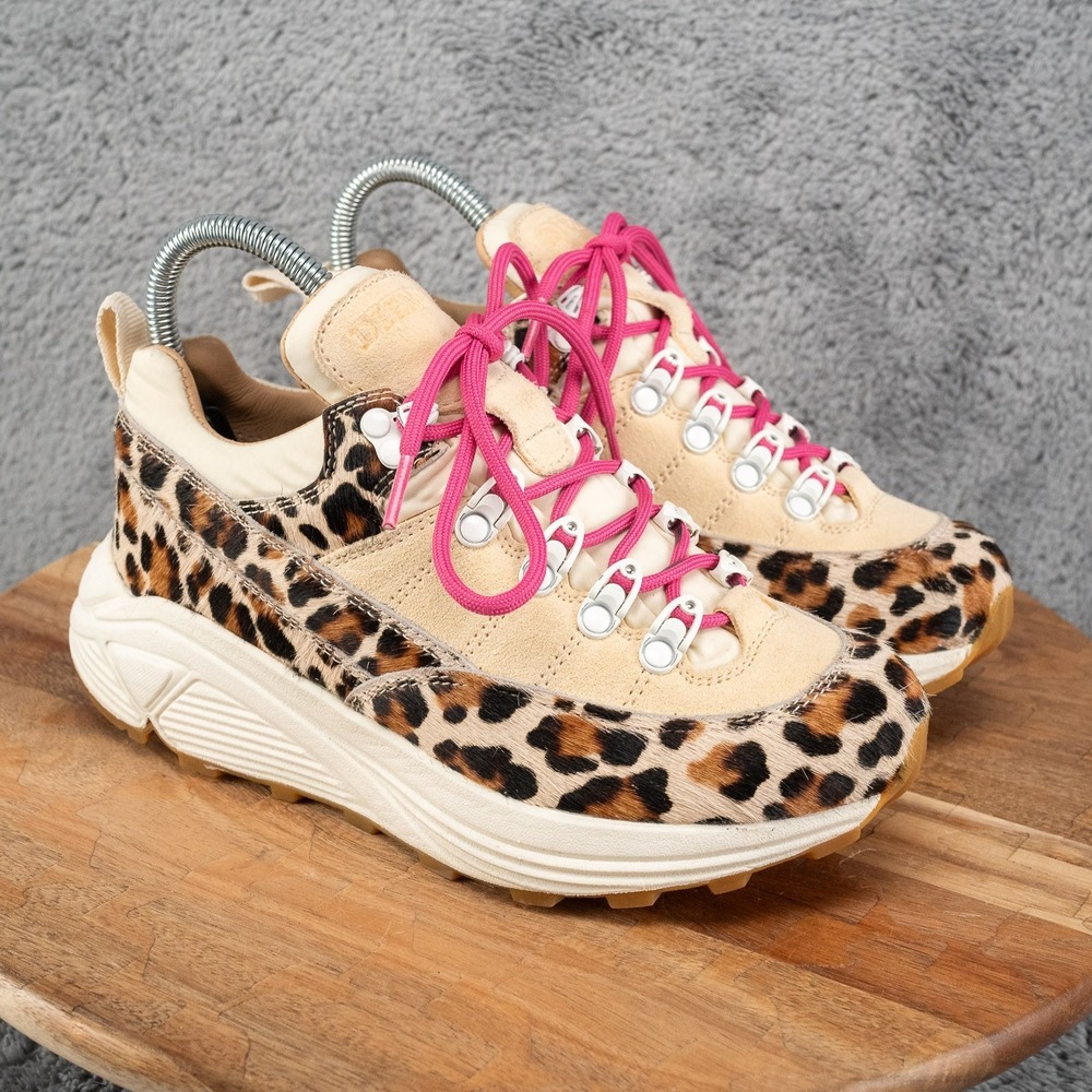 Size 6 - Diemme Leopard Vibram Sole Hiking Athletic Sneakers - Ladies Gorpcore